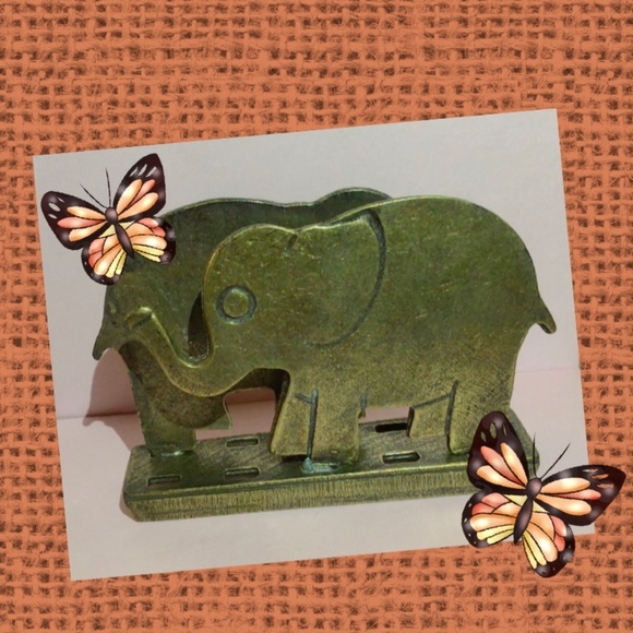 Brass Elephant Card Holder - Picture 4 of 4